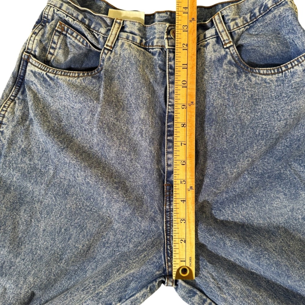 VTG Bill Blass 12 (28x30) Blue Acid‎ Wash High Waisted Denim Women's Mom Jeans - Picture 4 of 10